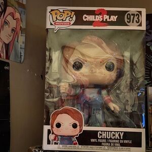 Funko Pop! Child's Play 2 Chucky Figure - Red and Blue
